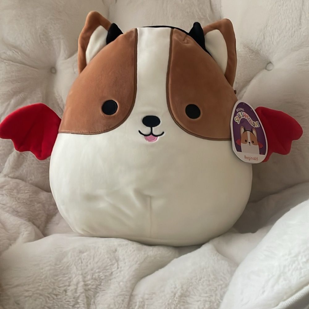 NWT Reginald The Devil Corgi 12” Squishmallow